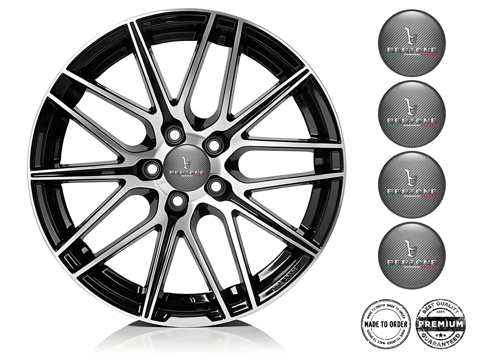 Bertone Calcomanía Rueda Diseño Nexus Interestelar Lujo